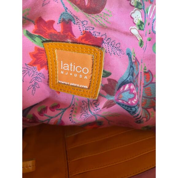 Latico Womens Bag Genuine Leather Orange Oversized Slouchy Hobo Shoulder Boho - Picture 7 of 16